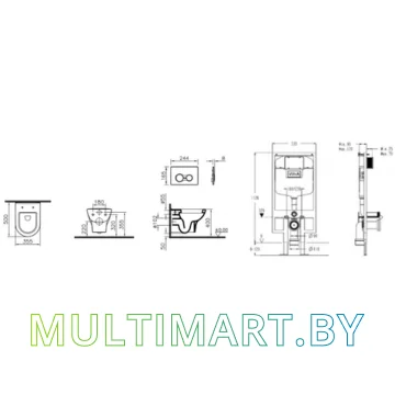 Унитаз Vitra Zentrum 9012B003-7206 картинка 2